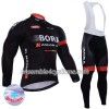 Tenue Maillot M/L + Collant à Bretelles 2017 Bora-Hansgrohe Hiver Thermal Fleece N003